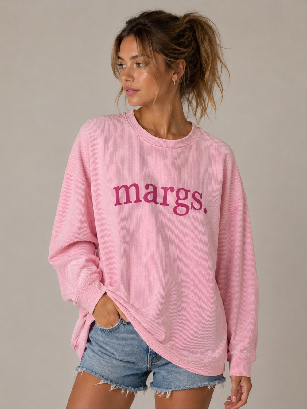 PANACHE APPAREL Pink 'Margs' Sweatshirt